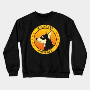 Miniature Pinscher Dog Portrait Crewneck Sweatshirt